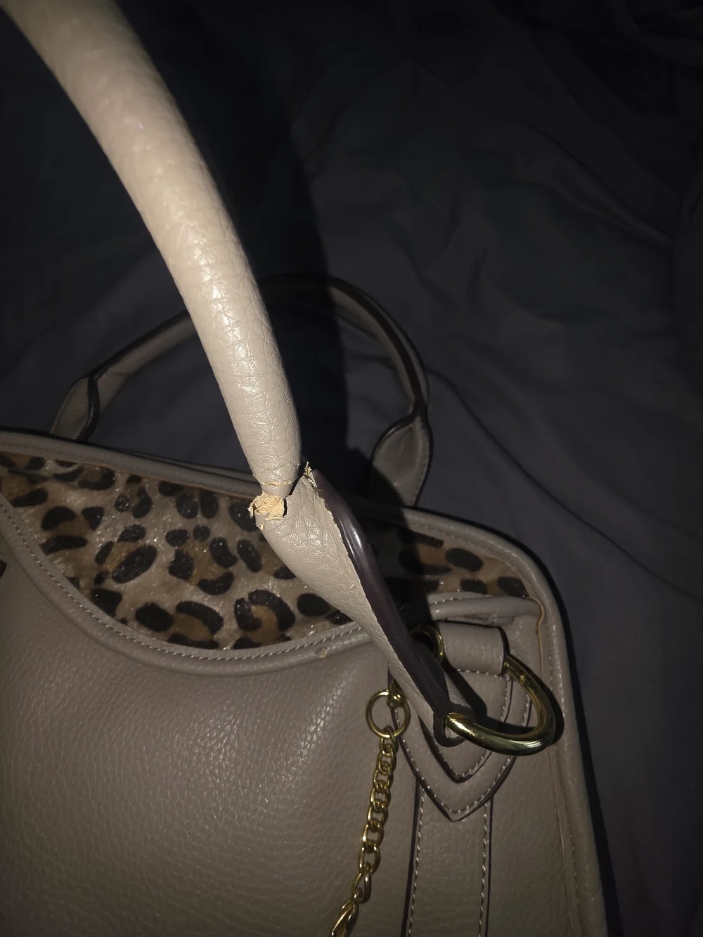 Worn Michael Kors Grey Bag